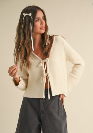 The Sami Long Sleeve Top - Ivory