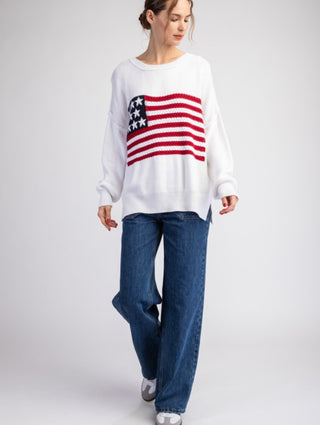 American Flag Sweater