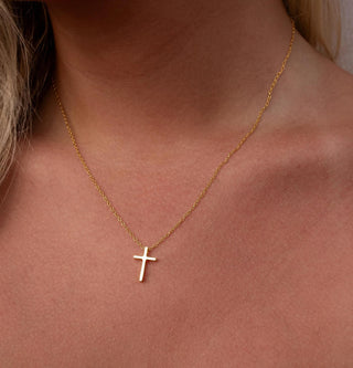 Cross Necklace - Gold