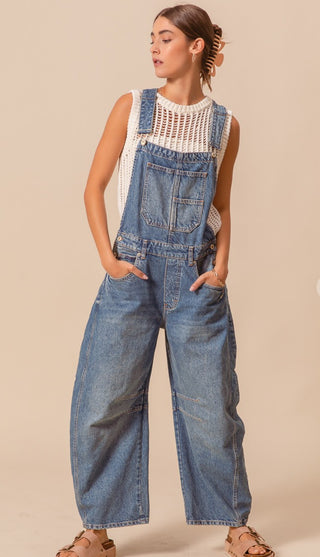 Barrel Jean Overalls