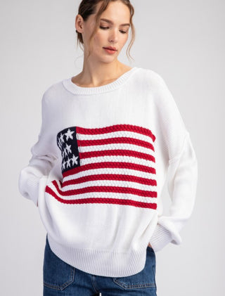 American Flag Sweater