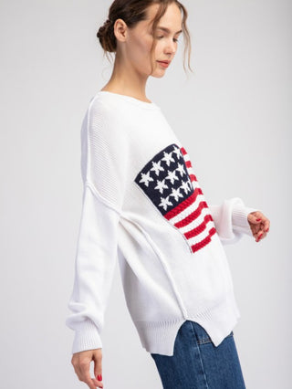 American Flag Sweater