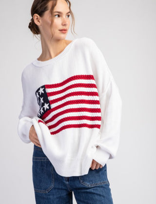 American Flag Sweater