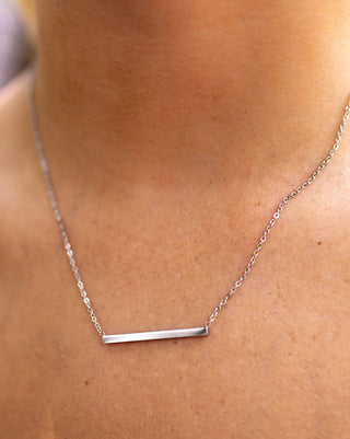 Harmony Bar Necklace - Silver