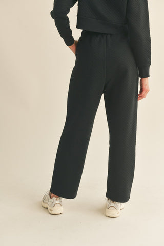 Quilted Sweatpant - Black