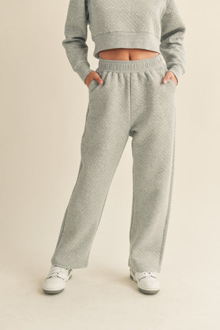 Quilted Sweatpant - Grey