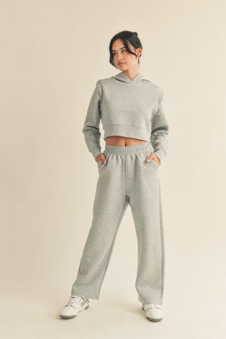 Quilted Sweatpant - Grey