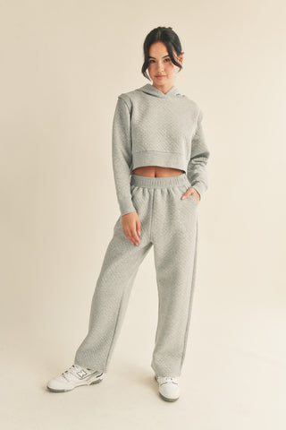 Quilted Sweatpant - Grey