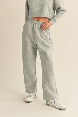 Quilted Sweatpant - Grey