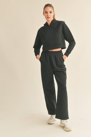 Quilted Sweatpant - Black