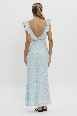 The Garden Party Maxi Dress - Blue