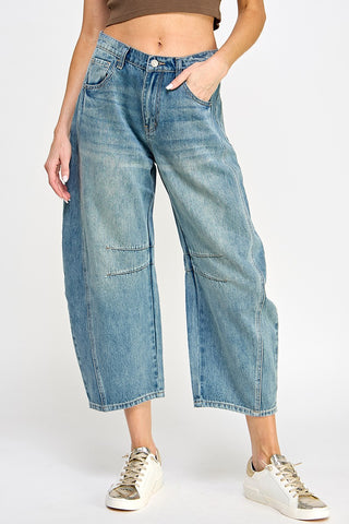 Denim Barrel Jeans