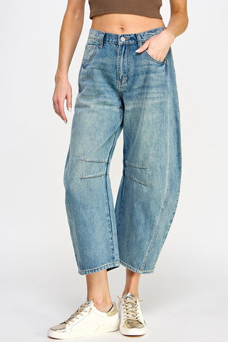 Denim Barrel Jeans