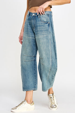 Denim Barrel Jeans