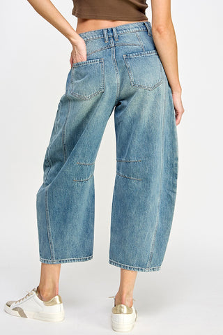 Denim Barrel Jeans