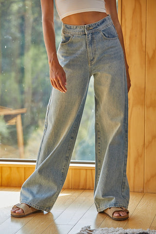 High Rise Wide Leg Jeans