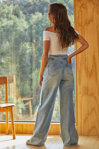 High Rise Wide Leg Jeans