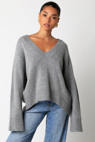 V-Neck Oversized Sweater