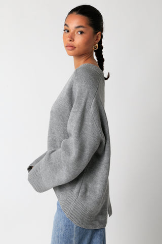 V-Neck Oversized Sweater