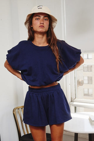 The Flirty Navy Top