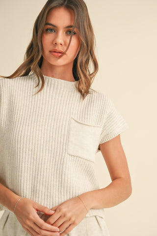 Short Sleeve Knit Top