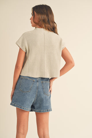 Short Sleeve Knit Top