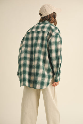 Hunter Green Flannel Shirt