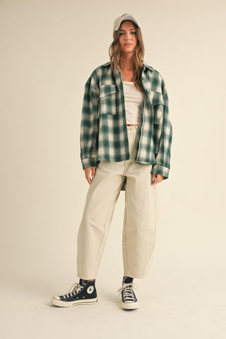 Hunter Green Flannel Shirt