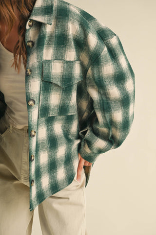 Hunter Green Flannel Shirt