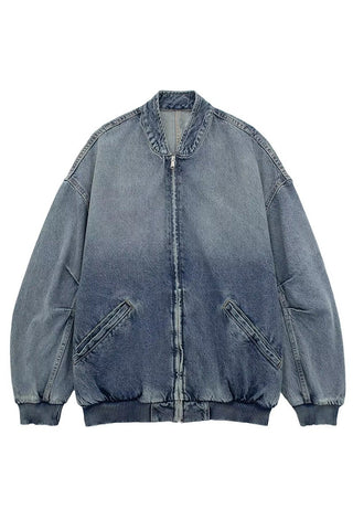 Kyla Denim Bomber Jacket