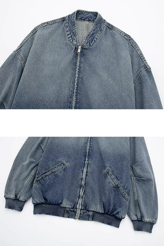 Kyla Denim Bomber Jacket