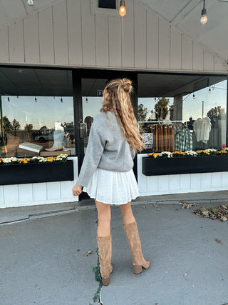 Suede Knee High Boots