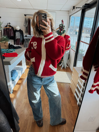 ‘97 Varsity Sweater - Cherry