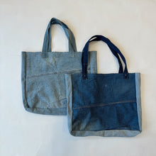 Load image into Gallery viewer, Recycled Denim Tote - Large
