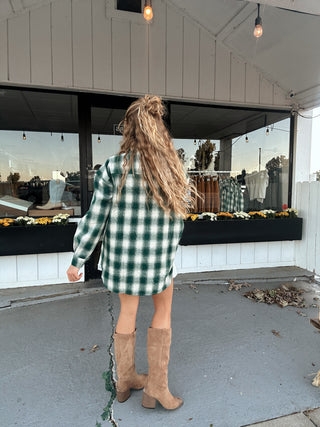 Hunter Green Flannel Shirt