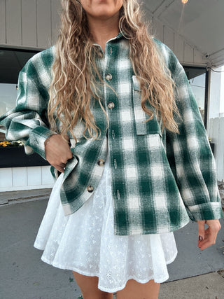 Hunter Green Flannel Shirt