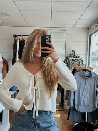 The Sami Long Sleeve Top - Ivory