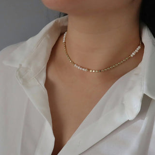 Adeline Pearl Choker Necklace -