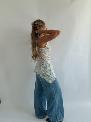 Asymmetrical Lace Top -