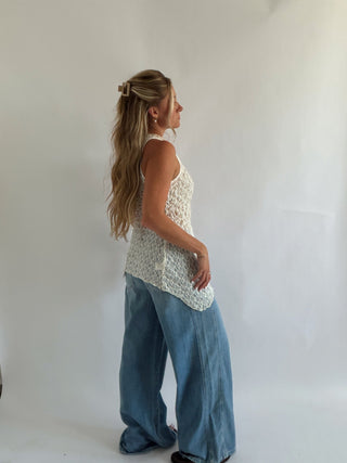 Asymmetrical Lace Top -