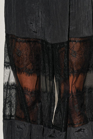 Black Lace Balloon Pants -