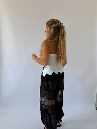 Black Lace Balloon Pants -