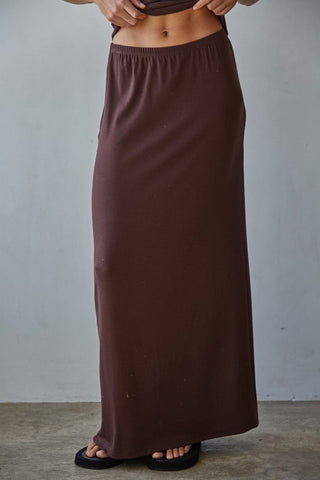Brown Ruched Tube Top - 