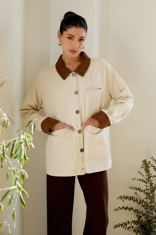 Cream Barn Jacket - 