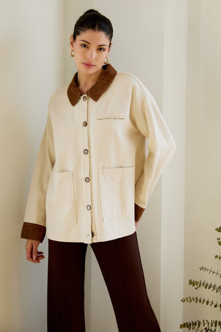 Cream Barn Jacket - 