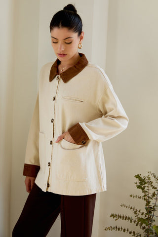 Cream Barn Jacket - 