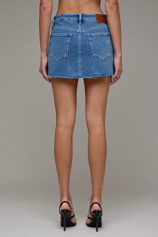 Denim Mini Skirt - 