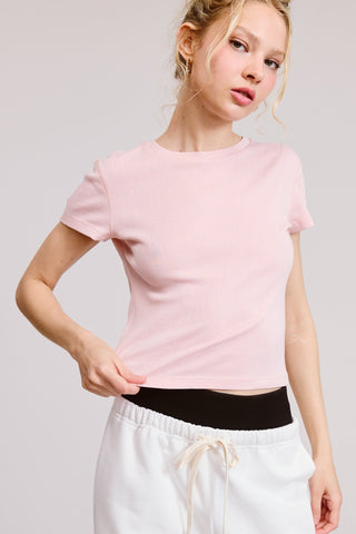 Essential Baby Tee - Baby Pink -