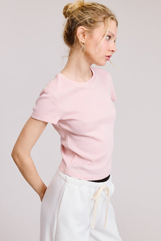 Essential Baby Tee - Baby Pink -