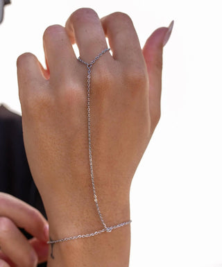 Esther Hand Chain - Silver - 